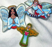 Angel Pins and Button Fairies